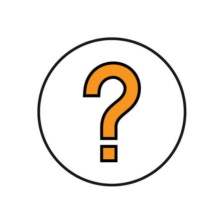 Question Icon Vector. Question mark sign. help iconのイラスト素材