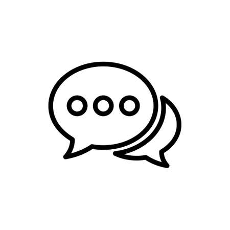 Chat symbol icon, Chat vector icon, Speech bubble.のイラスト素材