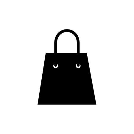 Shopping bag vector icon on white background, bag vector icon, Shopping bag icon.のイラスト素材