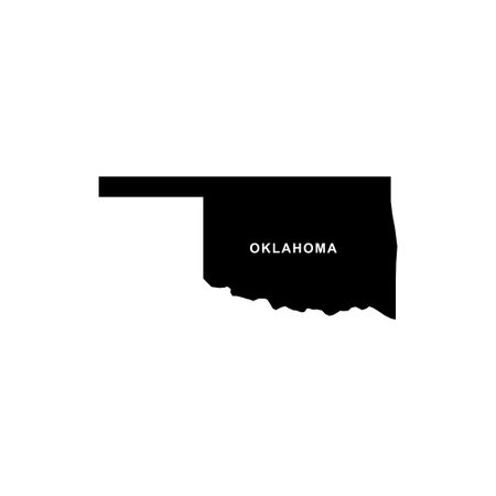 Oklahoma map icon. Oklahoma icon vectorのイラスト素材