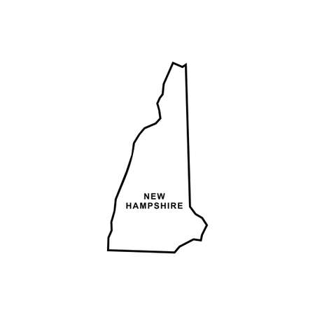 New hampshire map icon. New hampshire icon vectorのイラスト素材