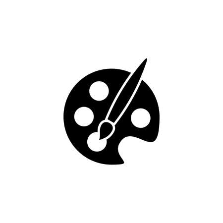 Paint icon. paint brush sign and symbol. paint roller icon vectorのイラスト素材