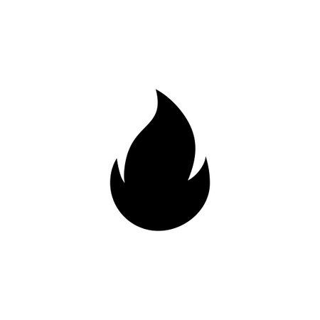 Fire icon. fire sign and symbolのイラスト素材