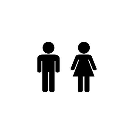 Man and woman icon. male and female sign and symbol. Girls and boysのイラスト素材
