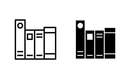Library icons set. education sign and symbolのイラスト素材