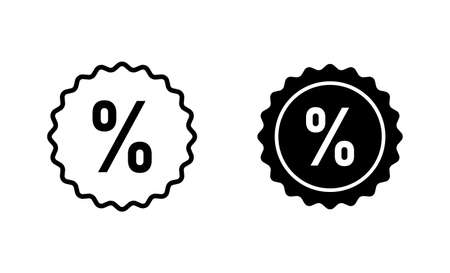 Discount icons set. Discount tag sign and symbolのイラスト素材