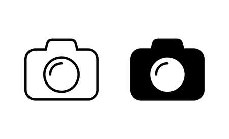 Camera icons set. photo camera sign and symbol. photography icon.のイラスト素材