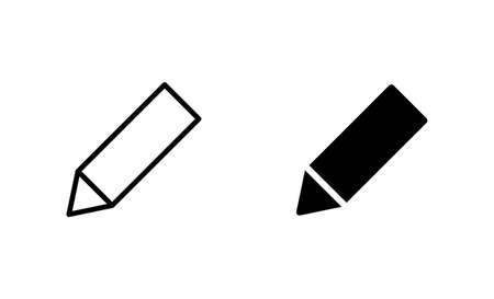 Pencil icons set. pen sign and symbol. edit icon vectorのイラスト素材