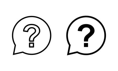 Question icons set. question mark sign and symbolのイラスト素材