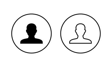 User Icons set. person sign and symbol. people icon.のイラスト素材