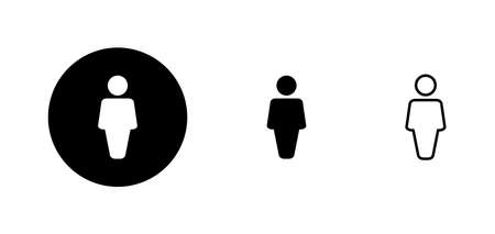 Man icons set. male sign and symbol. human symbolのイラスト素材