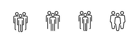 people icons set. person sign and symbol. User Icon vectorのイラスト素材