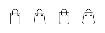 Shopping bag icons set. shopping sign and symbolのイラスト素材