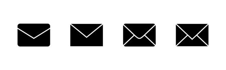 Mail icons set. email sign and symbol. E-mail icon. Envelope icon