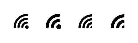 Wifi icons set. signal sign and symbol. Wireless  icon