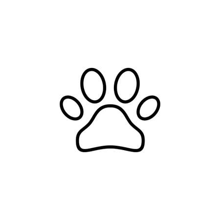 Paw icon. paw print sign and symbol. dog or cat pawのイラスト素材