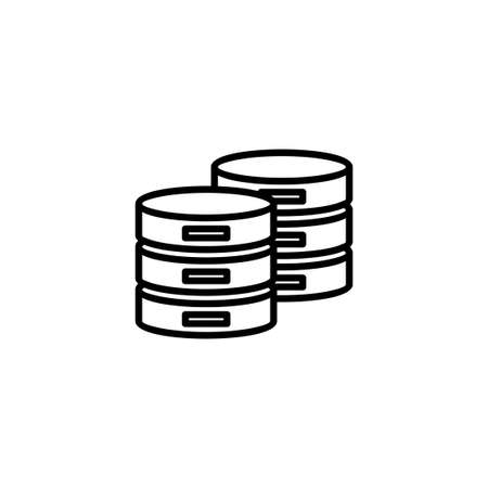 Database icon. database sign and symbolのイラスト素材
