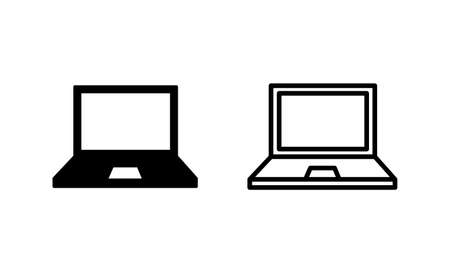 Laptop icon vector. computer sign and symbolのイラスト素材