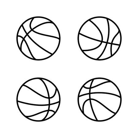 Basketball icon vector. Basketball ball sign and symbolのイラスト素材