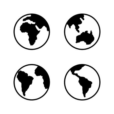 World map vector. Worldmap sign and symbol. Globe iconのイラスト素材