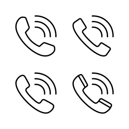 Call icon vector. telephone sign and symbol. phone icon. contact usのイラスト素材