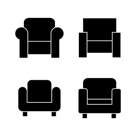 Sofa icon vector. sofa sign and symbol. furniture iconのイラスト素材