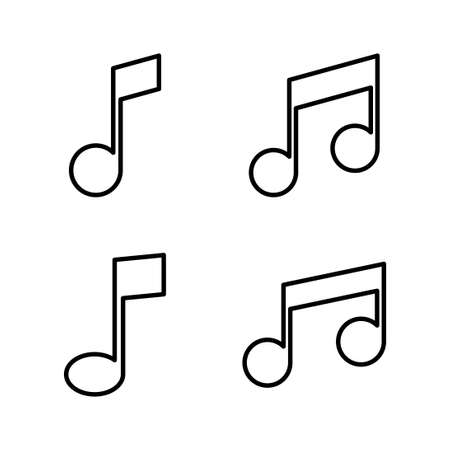 Music icon vector. note music sign and symbolのイラスト素材