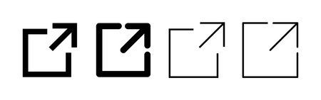 External link icon vector. link sign and symbol. hyperlink symbol