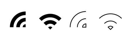 Wifi icon vector. signal sign and symbol. Wireless  iconのイラスト素材
