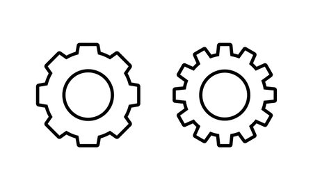 Setting icon vector. Cog sign and symbol. Gear Signのイラスト素材