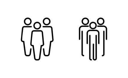 people icon vector. person sign and symbol. User Icon vectorのイラスト素材