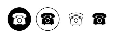 Telephone icon vector. phone sign and symbolのイラスト素材