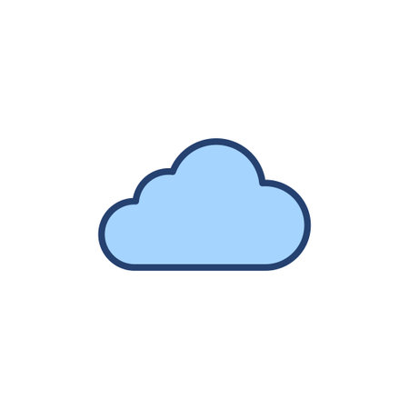 Cloud icon vector. cloud sign and symbolのイラスト素材
