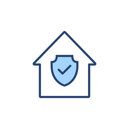 home insurance icon vector. home protection sign and symbolのイラスト素材