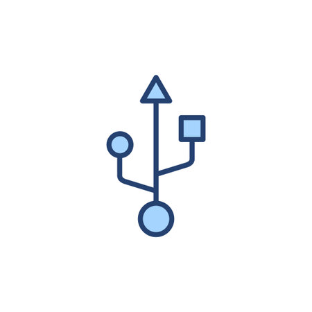Usb icon vector. Flash disk sign and symbol. flash drive sign.のイラスト素材
