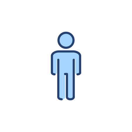 Man icon vector. male sign and symbol. human symbolのイラスト素材