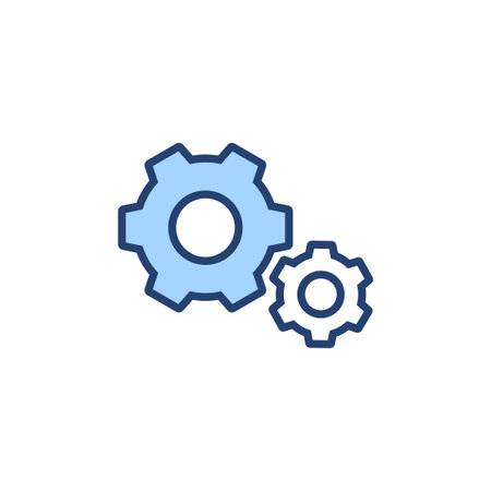 Setting icon vector. Cog sign and symbol. Gear Signのイラスト素材
