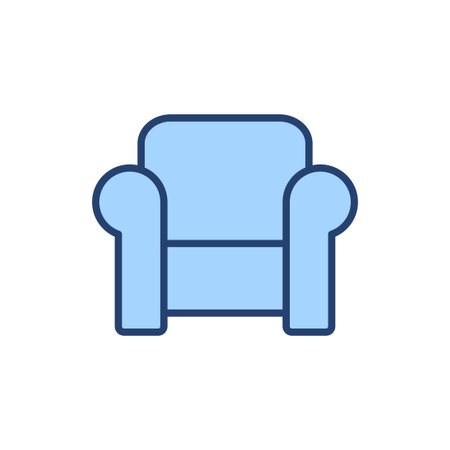 Sofa icon vector. sofa sign and symbol. furniture iconのイラスト素材