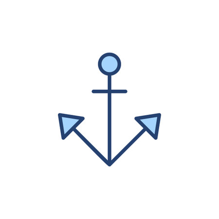 Anchor icon vector. Anchor sign and symbol. Anchor marine icon.のイラスト素材