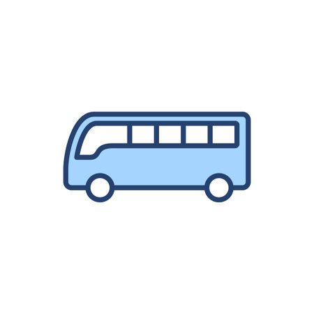 Bus icon vector. bus sign and symbolのイラスト素材