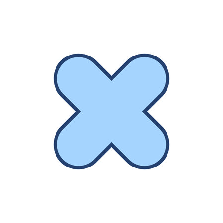 Close icon vector. Delete sign and symbol. cross signのイラスト素材