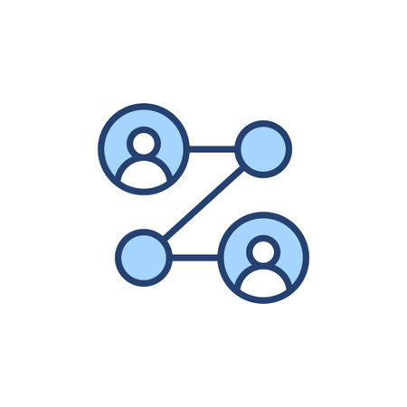 Share icon vector. Sharing sign and symbolのイラスト素材