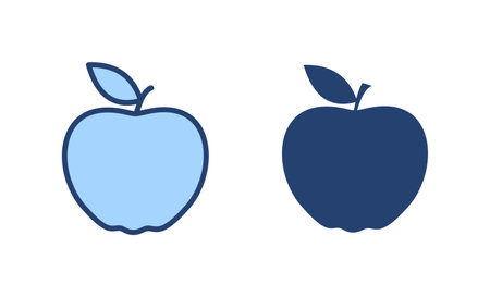 Apple icon vector. Apple sign and symbols for web design.のイラスト素材
