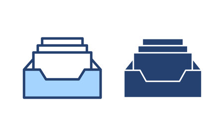 Archive folders icon vector. Document vector icon. Archive storage icon.のイラスト素材