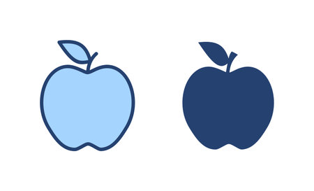 Apple icon vector. Apple sign and symbols for web design.のイラスト素材