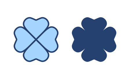 Clover icon vector. clover sign and symbol. four leaf clover icon.のイラスト素材