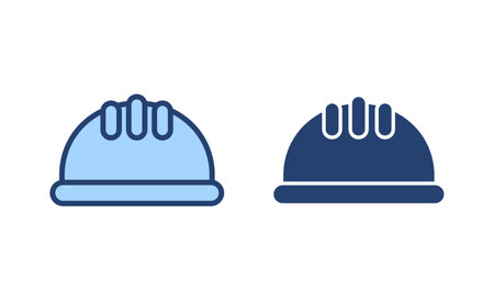 Helmet icon vector. Motorcycle helmet sign and symbol. Construction helmet icon. Safety helmetのイラスト素材