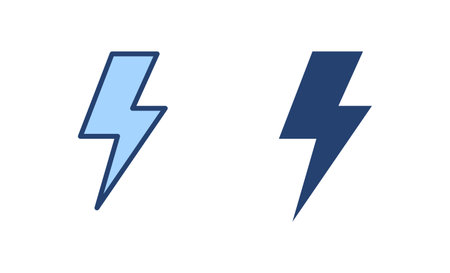 Lightning icon vector. electric sign and symbol. power icon. energy signのイラスト素材