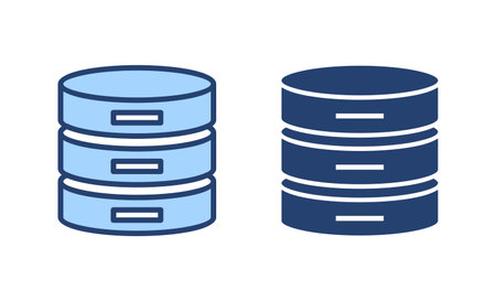 Database icon vector. database sign and symbolのイラスト素材