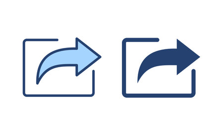 Share icon vector. Sharing sign and symbolのイラスト素材